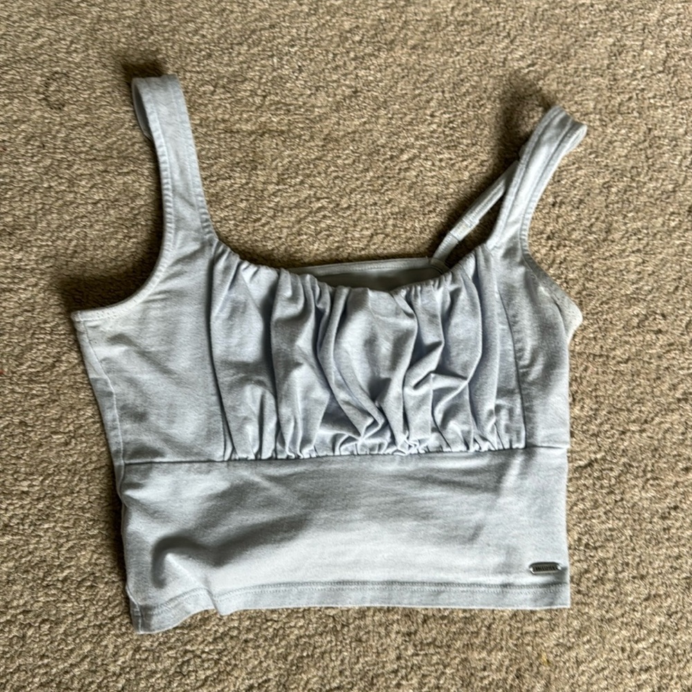 hollister light blue top